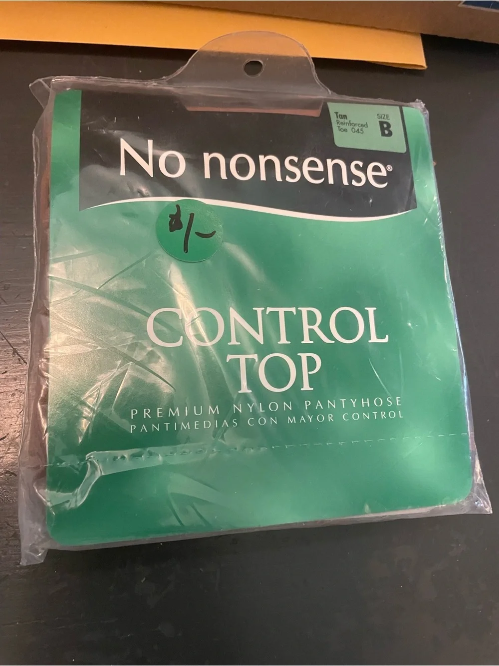 No nonsense Control Top Pantyhose Tan size B nylons hose women’s